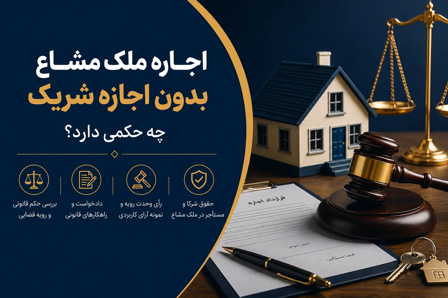 اجاره ملک مشاع بدون اجازه شریک چه حکمی دارد